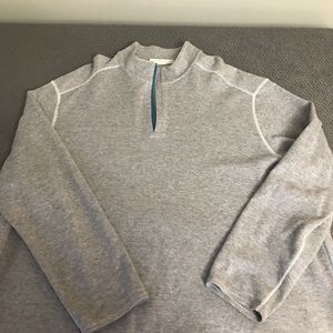 Tommy Bahama 1/4 zip pull over. Reversible.